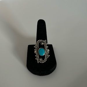 Turquoise Sterling Silver Ring-NEW